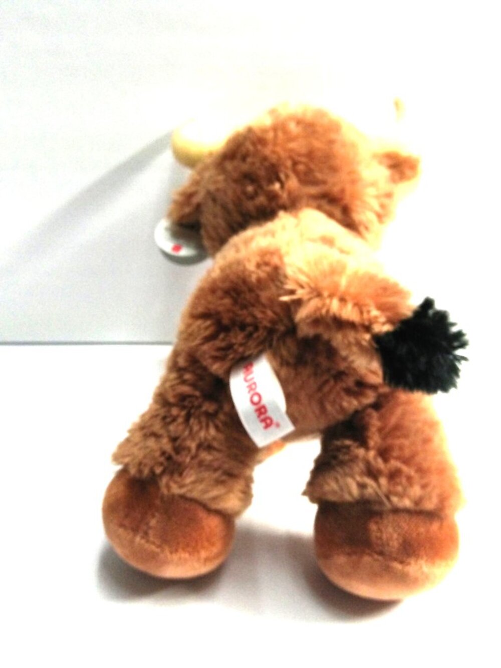 Ranger Bull Dreamy Eyes Plush Toy by Aurora #21279 Brown 10" High Sitting NEW - Picture 3 of 7
